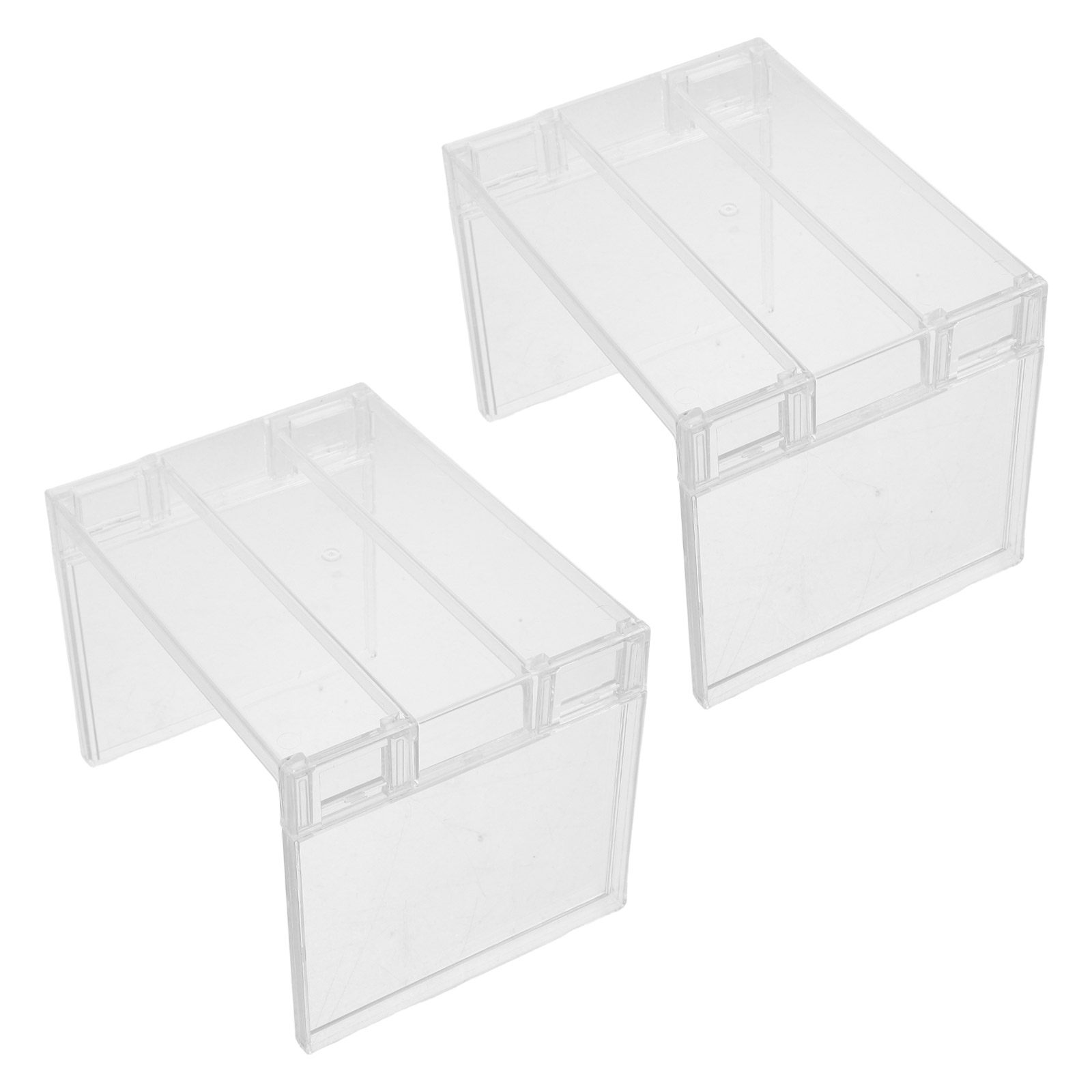 Food Storage For Refrigerator - 2個入り冷蔵庫オーガナイザーシェルフ、透明収納ラック、冷凍庫シェルフライザー、取り外し可能な仕切り、寮、キッチンキャビネットスペースセーバー