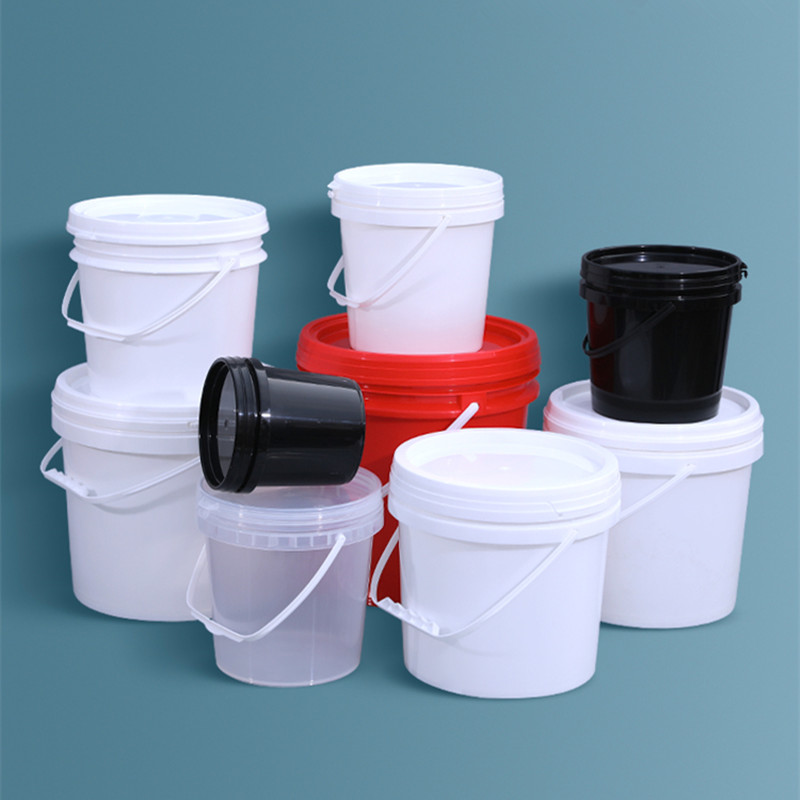 Food Storage Not Plastic - ふたとハンドル付きのペイントオイル用の10l食品グレードの厚手のプラスチックバケツ家庭用収納容器