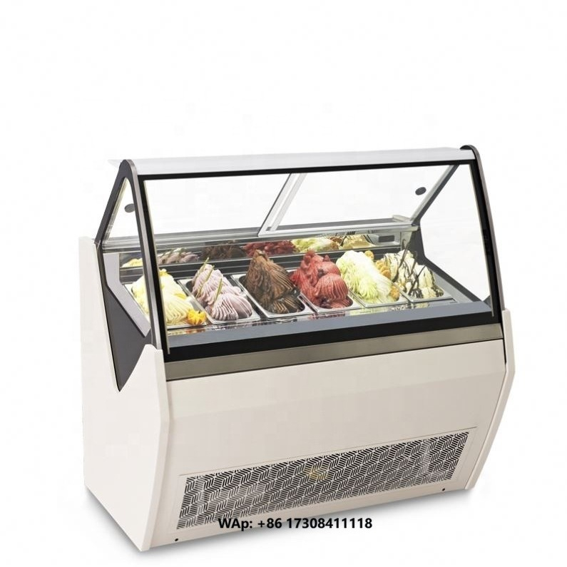 Food Storage For Refrigerator - 没入型ガラス扉付きチェスト型ディスプレイ冷凍庫、アイスクリーム冷凍庫、冷凍食品の大容量保管庫