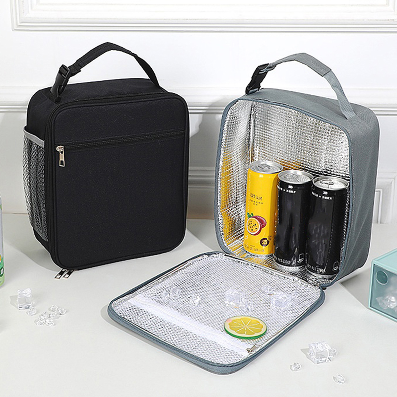 Food Storage Warmer - ポータブル断熱キャンバスランチバッグ,保温ボックス,食品容器,学校,ピクニック,男性,女性,子供,旅行,日焼け止めボックス