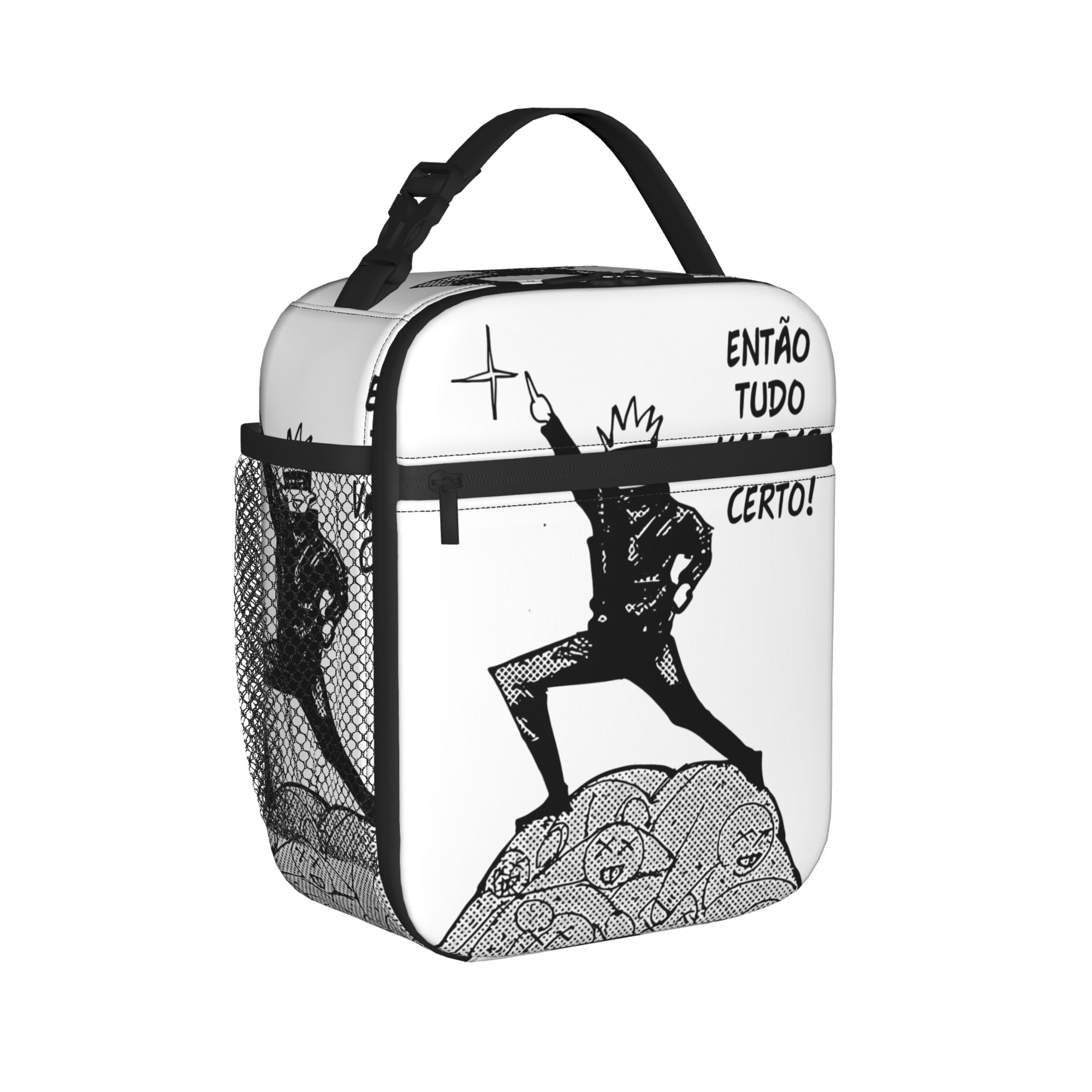 Food Storage Reusable Bags - 強い戦士柔術家ケイセンス マーチ断熱ランチバッグ、屋外用食品保存バッグ、再利用可能なクーラーサーマルランチボックス