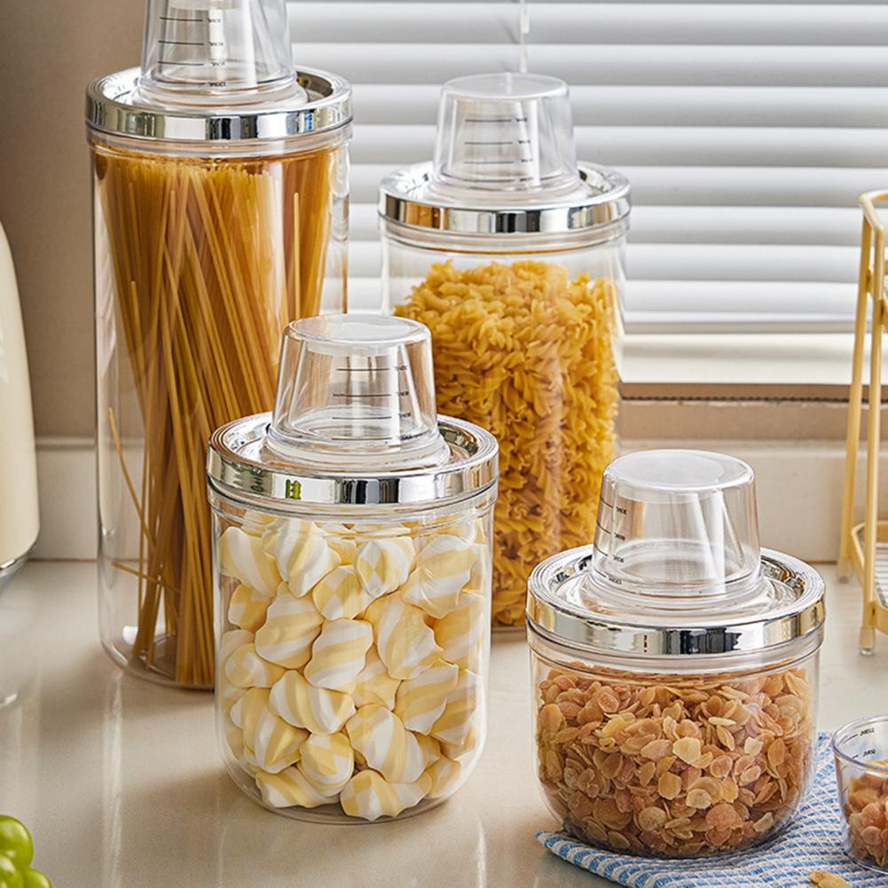 Airtight Cereal Jar - 900/1400/2000/2600ML 密閉容器 気密蓋付き 透明 フルーツ 乾物