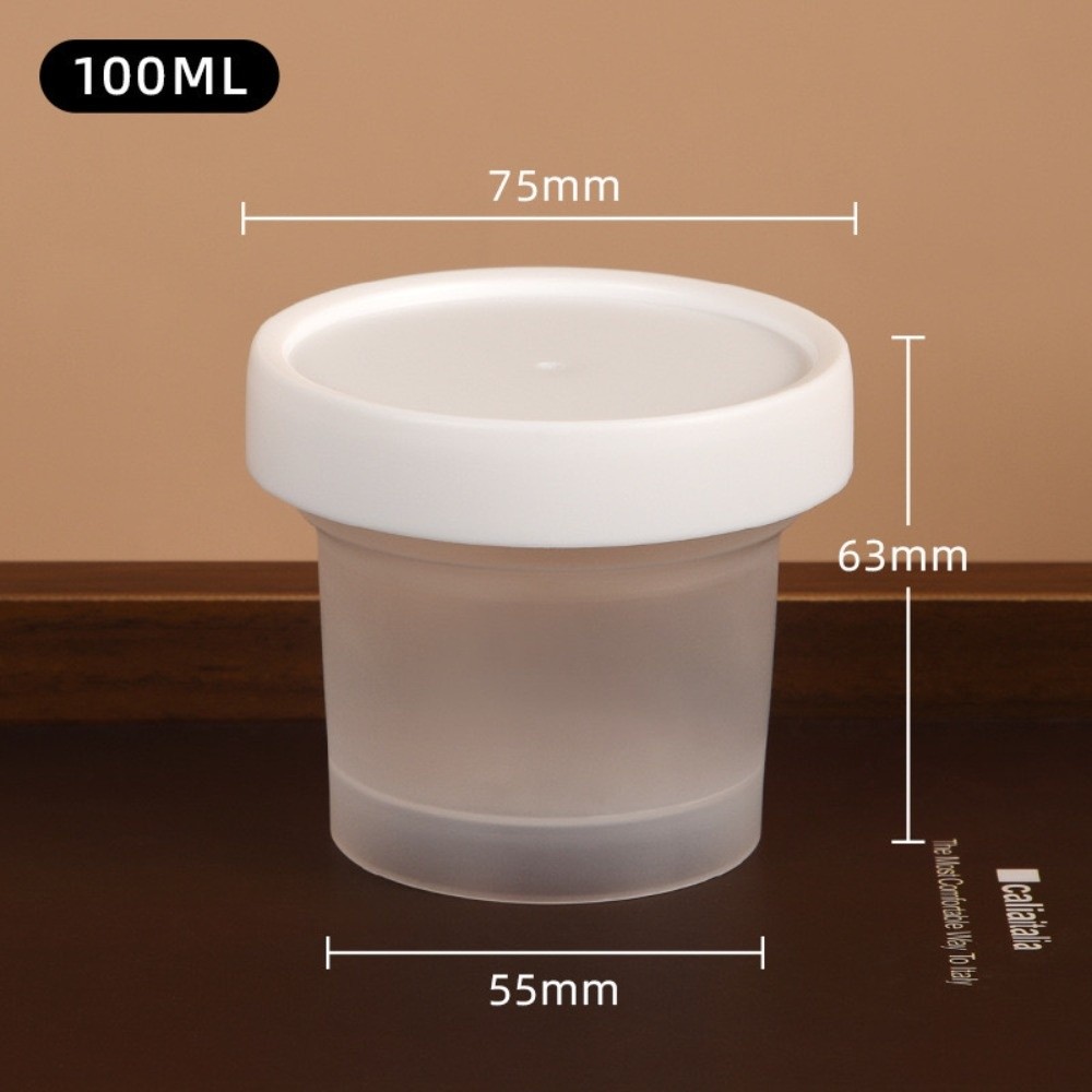 Food Storage Yogurt - 10 個の透明ヨーグルトプリンジャー蓋付き密閉食品保存容器積み重ね可能再利用可能な鮮度保持ボックスキッチン