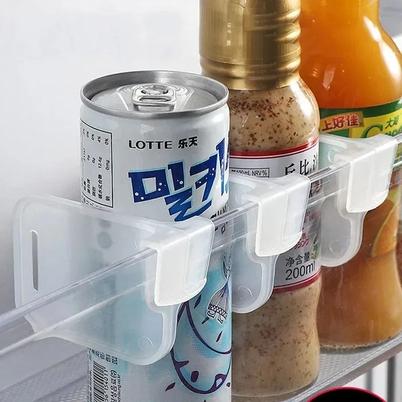 Food Storage For Refrigerator - 冷蔵庫仕切りサイドドアオーガナイザー、食品保存とキッチン整理用の調節可能な仕切りクリップ
