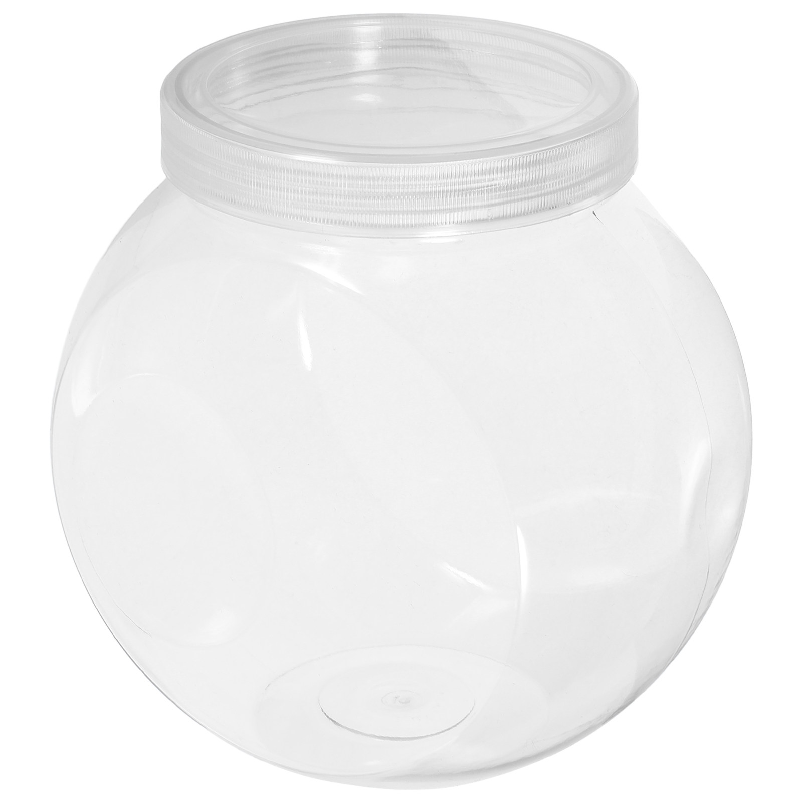 Food Storage Jars - 3個入りクリアスイーツジャー 1500ml 丸型透明キャンディ容器 密閉可能な蓋付き クッキー、お茶、スナック、乾燥食品、小物収納用
