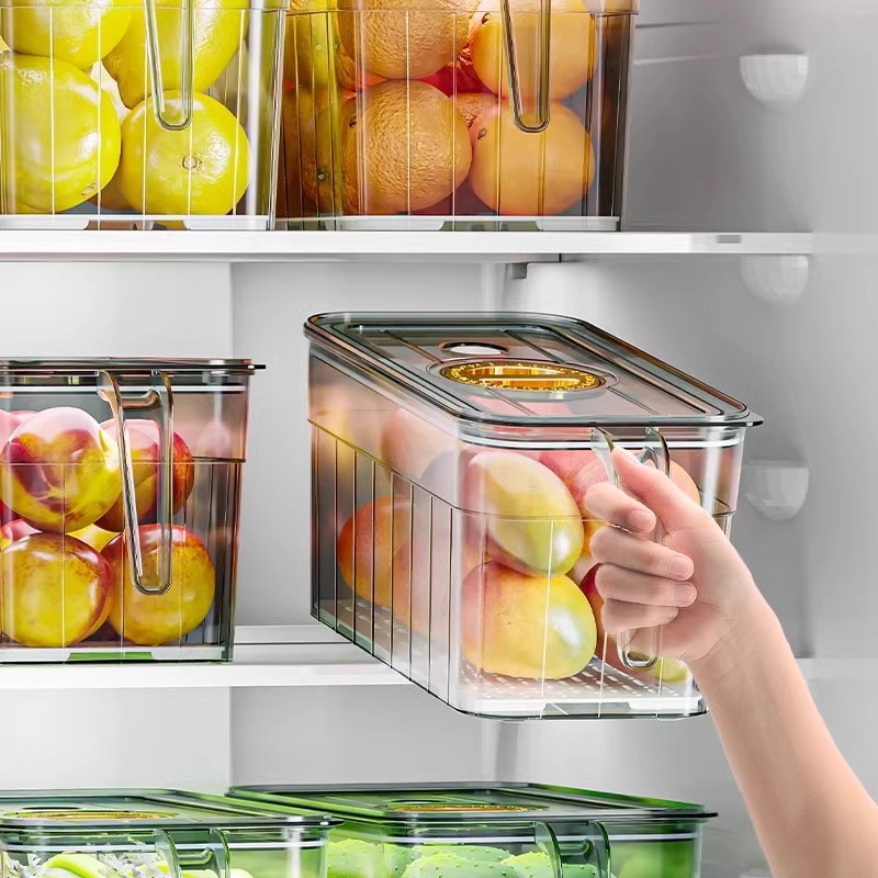 Food Storage Vegetables - 冷蔵庫整理収納ボックス、卵、果物、野菜、食品グレードの収納小分け鮮度保持ボックス