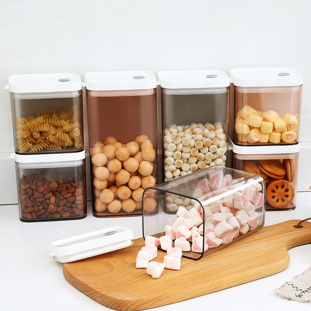 Airtight Cereal Jar - 食品収納容器キッチン収納および組織バルク容器算術食品ボックスプラスチックオーガナイザーオーガナイザー注文