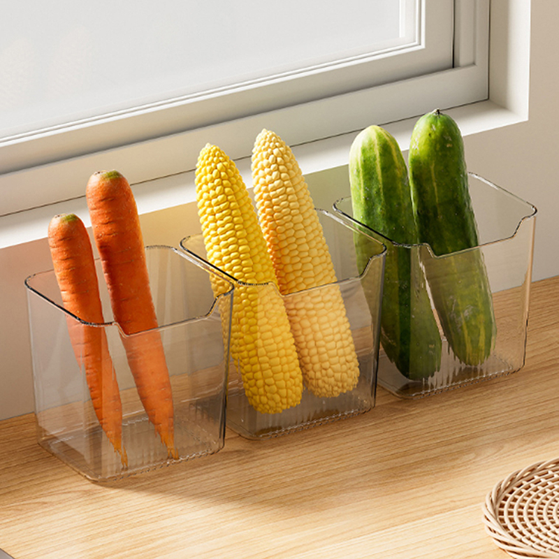 Food Storage Not Plastic - 1 個冷蔵庫食品新鮮な保存ボックス冷蔵庫サイドドア果物野菜スパイス食品ケースコンテナ屋外食器
