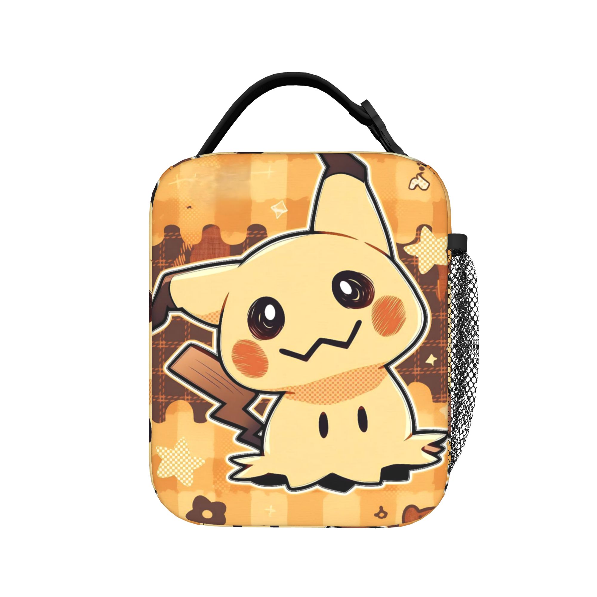 Food Storage Warmer - Mimikyus かわいい断熱ランチバッグポータブルポケモン漫画ランチコンテナクーラーバッグトートランチボックスビーチ食品保存袋