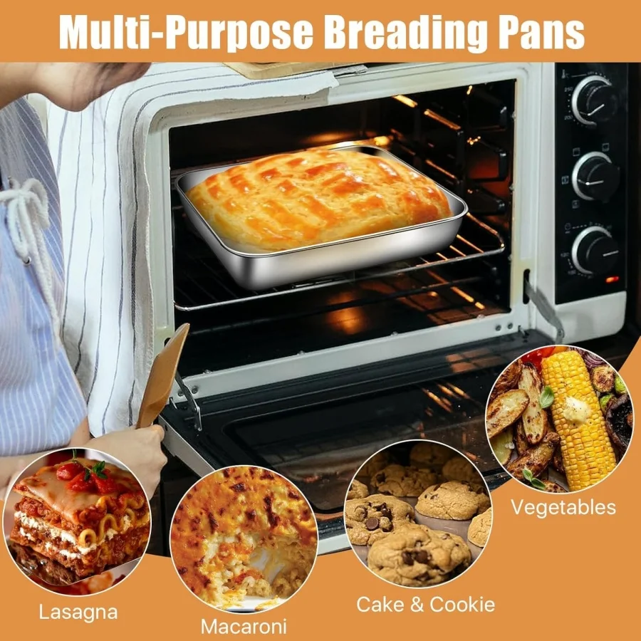 Food Storage For Refrigerator - ステンレス製密閉型ランチボックス、鮮度保持長方形食品容器、蓋付き、冷蔵庫用フルーツ収納オーガナイザー