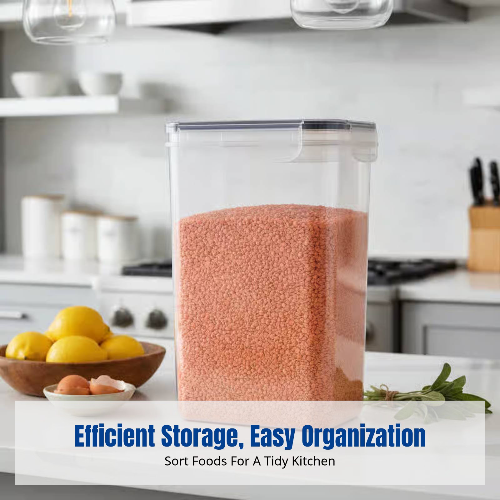 気密食品保存容器セット、大容量、透明、積み重ね可能、冷蔵庫用 - Food Storage For Refrigerator のレビューと価格