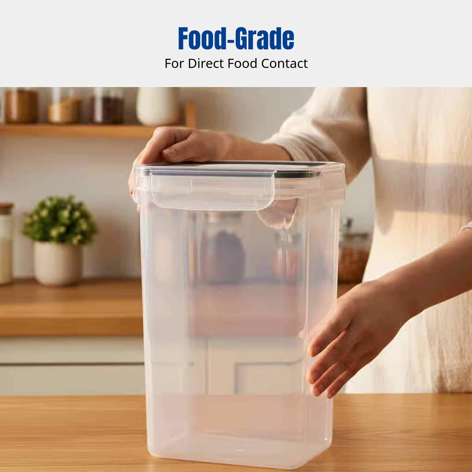 気密食品保存容器セット、大容量、透明、積み重ね可能、冷蔵庫用 - Food Storage For Refrigerator のレビューと価格