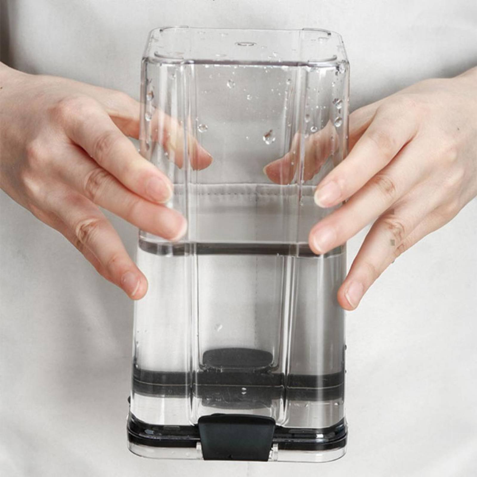 気密食品保存容器、防湿密閉穀物保存瓶、透明プラスチックキャニ - Food Storage Jars のレビューと価格