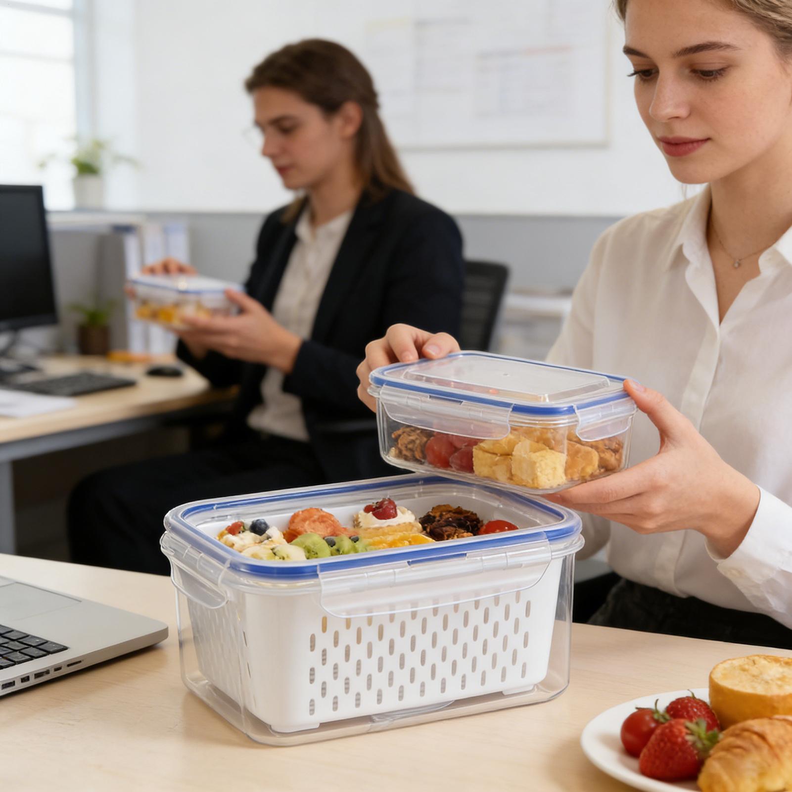 4 in 1 食品保存容器 4 in 1 漏れ防止透明オーガ - Food Storage For Refrigerator のレビューと価格