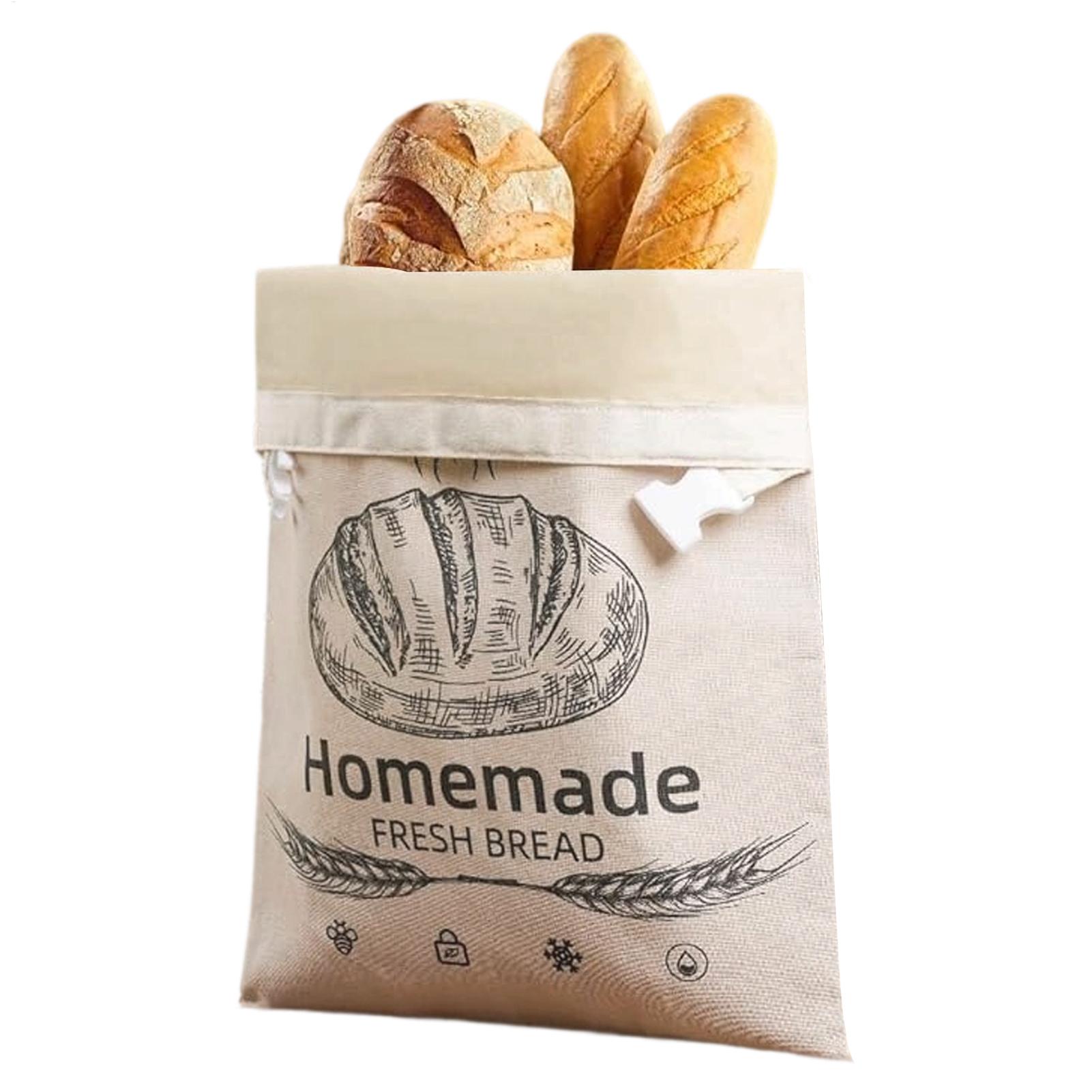 リネン製パン袋 再利用可能なパン袋 自家製蜜蝋コーティングパ - Food Storage Reusable Bags のレビューと価格