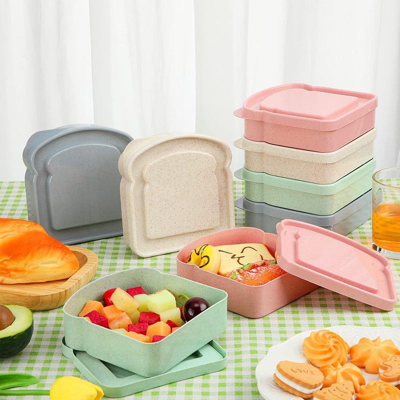 サンドイッチ容器ランチボックストースト収納ボックス蓋付きポー - Food Storage Containers B&M のレビューと価格