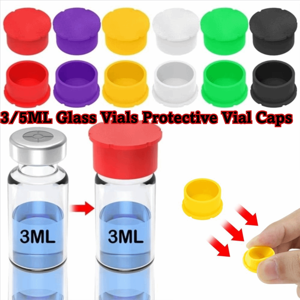 12 個/パック 漏れ防止ガラスバイアル 保護バイアルキャッ - Food Storage Set Glass のレビューと価格