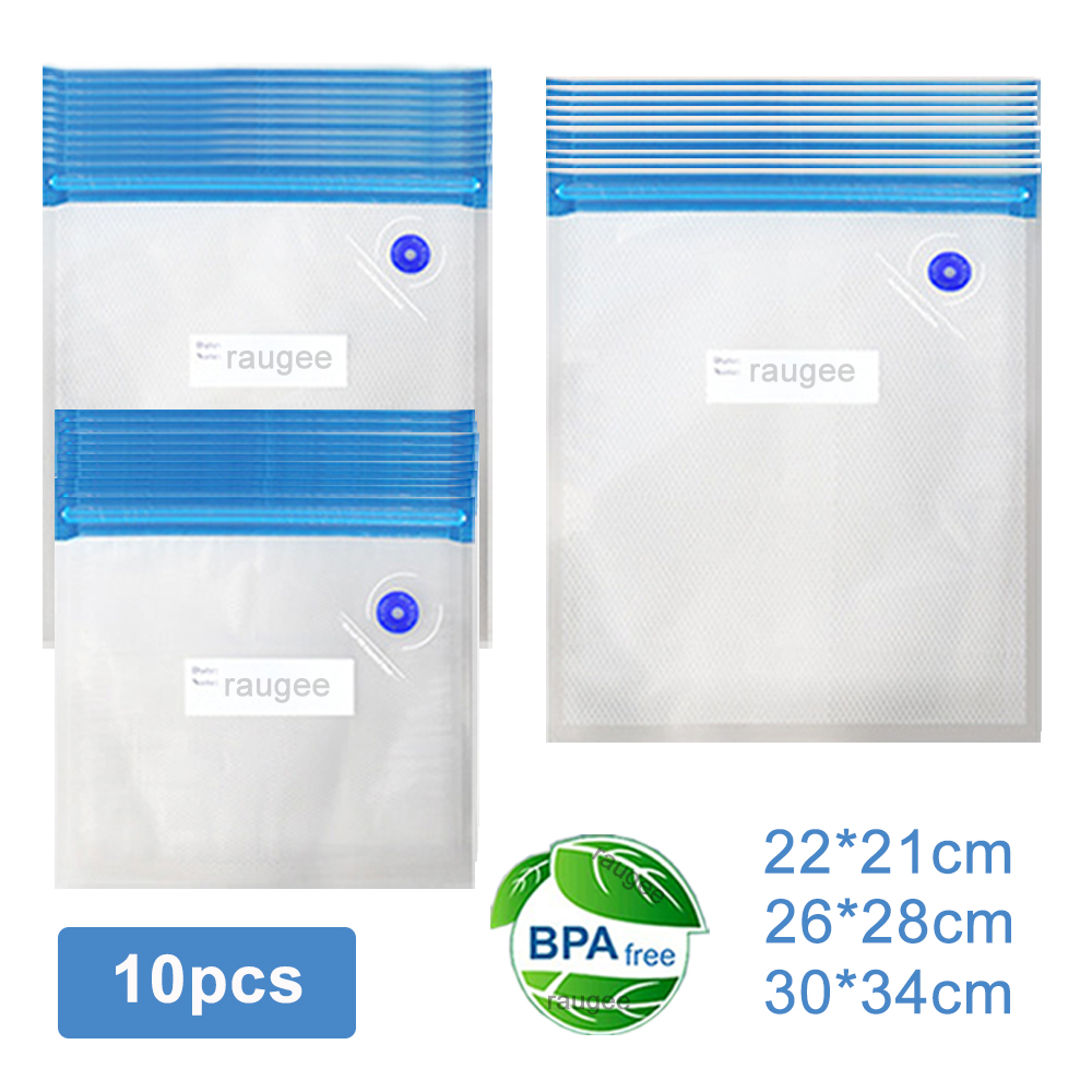 真空バッグ 再利用可能な食品真空包装袋 10 個真空シール保 - Food Storage Reusable Bags のレビューと価格