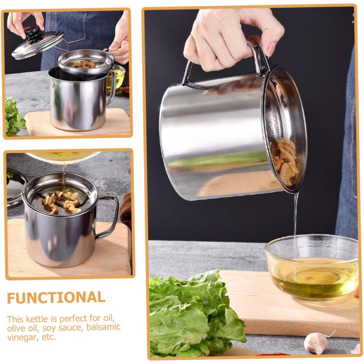 キッチンオイルコンテナ,業務ベーシックコングリースを保存する - Herb Keeper Container のレビューと価格
