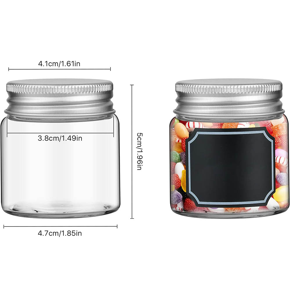 2オンス ミニメイソンジャー、蓋付き広口透明ガラスジャー、食 - Food Storage With Glass Lids のレビューと価格