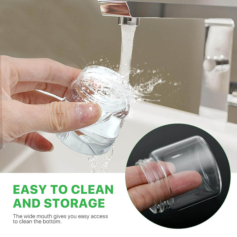 2オンス ミニメイソンジャー、蓋付き広口透明ガラスジャー、食 - Food Storage With Glass Lids のレビューと価格
