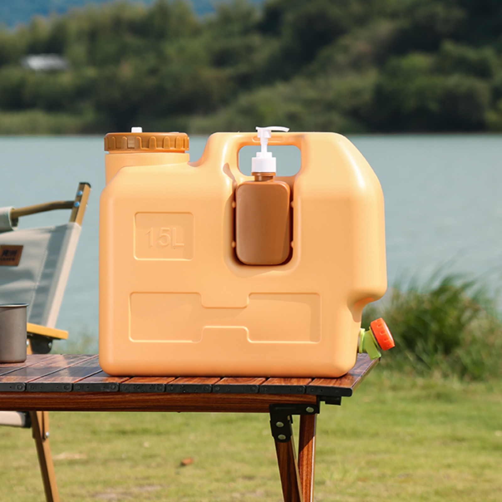 15L 水容器 蛇口とハンドサニタイザージャー付き 緊急用ウ - Food Storage Emergency のレビューと価格