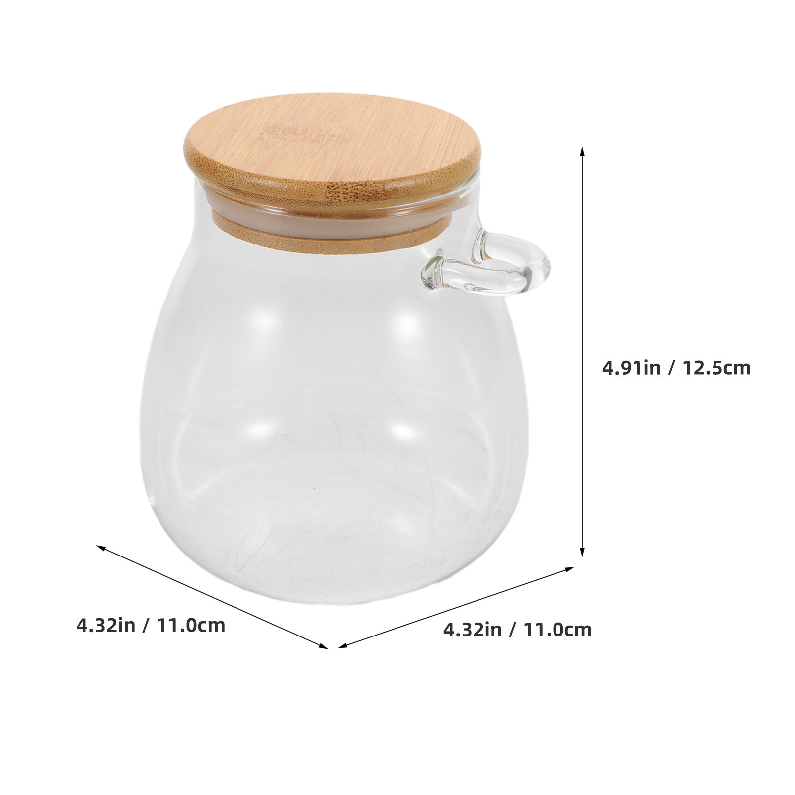 2個入り透明ガラス保存容器 スプーン付き キッチン食品保存容 - Food Storage Set Glass のレビューと価格
