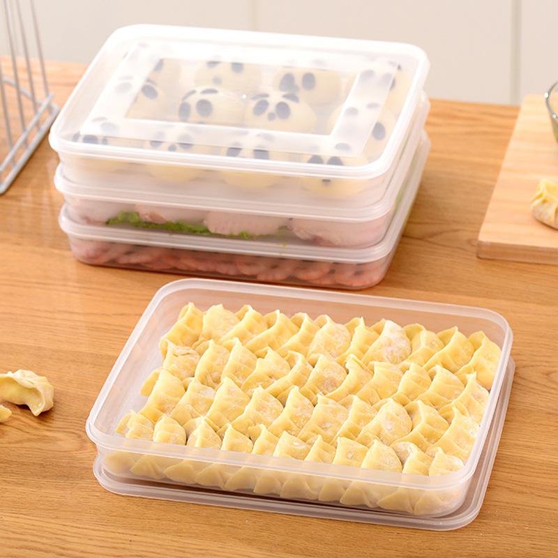 透明なキッチン収納ボックス 冷蔵庫オーガナイザー 食品グレー - Food Storage Vegetables のレビューと価格