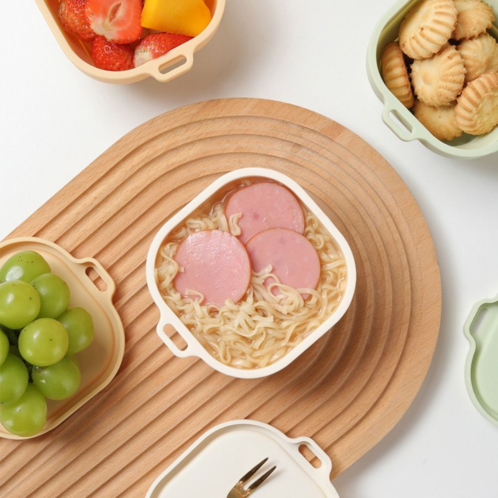 大容量400ml折りたたみ式ランチボックスシリコン製蓋付きキ - Food Storage Not Plastic のレビューと価格