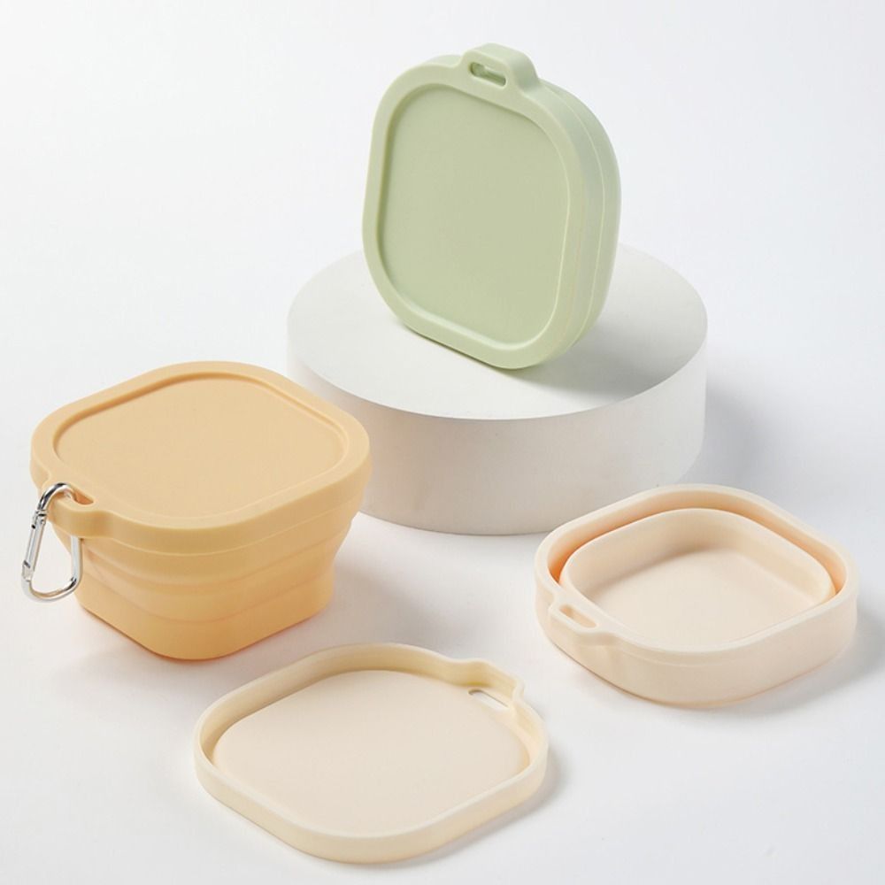 大容量400ml折りたたみ式ランチボックスシリコン製蓋付きキ - Food Storage Not Plastic のレビューと価格
