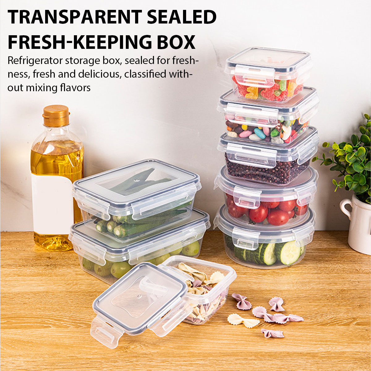 24個/セット 食品保存容器セット キッチン食品保存容器 果 - Food Storage Vegetables のレビューと価格