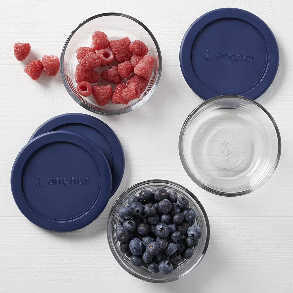 アンカーホッキング ガラス製食品保存容器 蓋付き、2カップサ - Food Storage Set Glass のレビューと価格