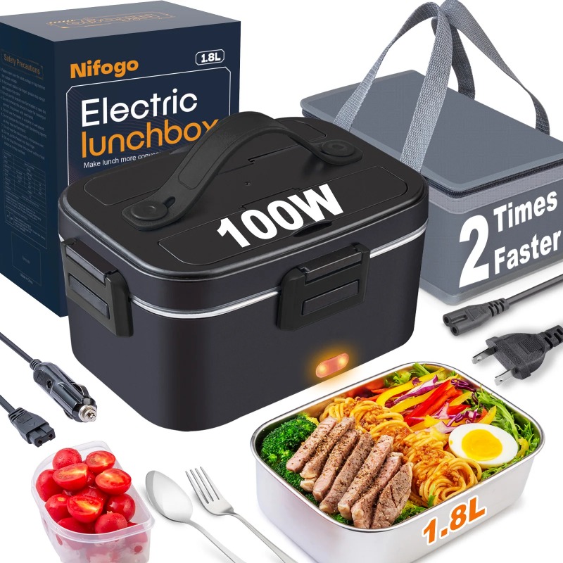 電気加熱式ランチボックス 110V 家庭・オフィス用、ポータ - Food Storage Warmer のレビューと価格