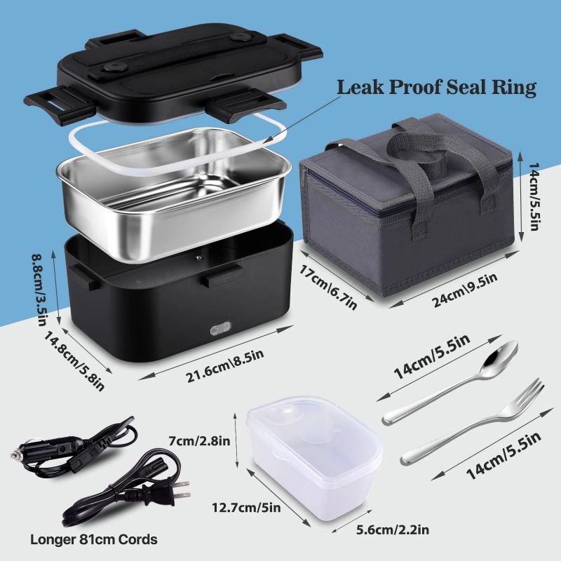 電気加熱式ランチボックス 110V 家庭・オフィス用、ポータ - Food Storage Warmer のレビューと価格