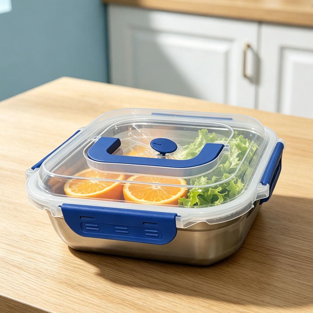 304ステンレス鋼製食品保存容器、漏れ防止ランチボックス、ポ - Food Storage Not Plastic のレビューと価格