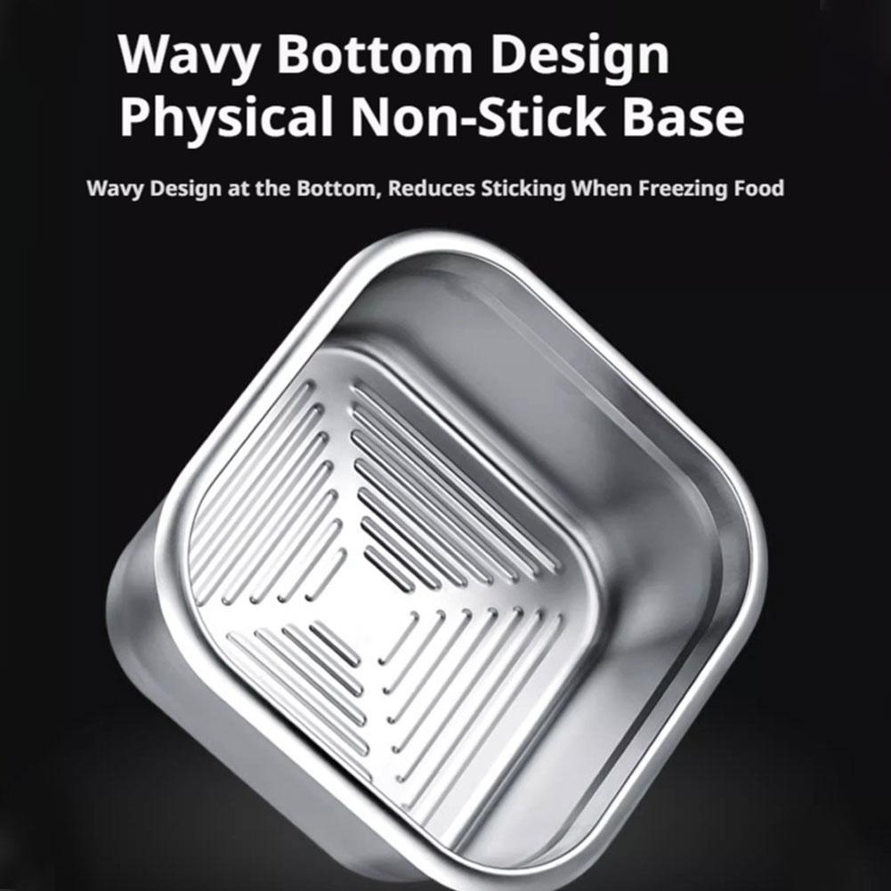 304ステンレス鋼製食品保存容器、漏れ防止ランチボックス、ポ - Food Storage Not Plastic のレビューと価格