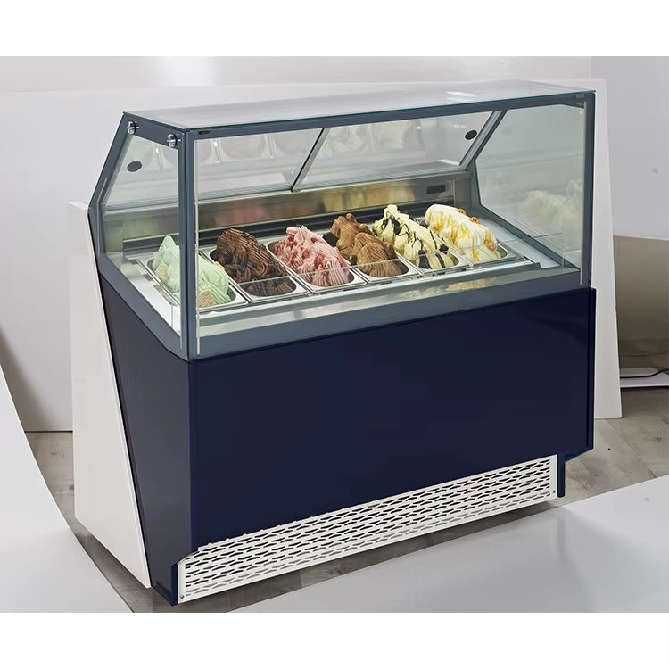 没入型ガラス扉付きチェスト型ディスプレイ冷凍庫、アイスクリー - Food Storage For Refrigerator のレビューと価格