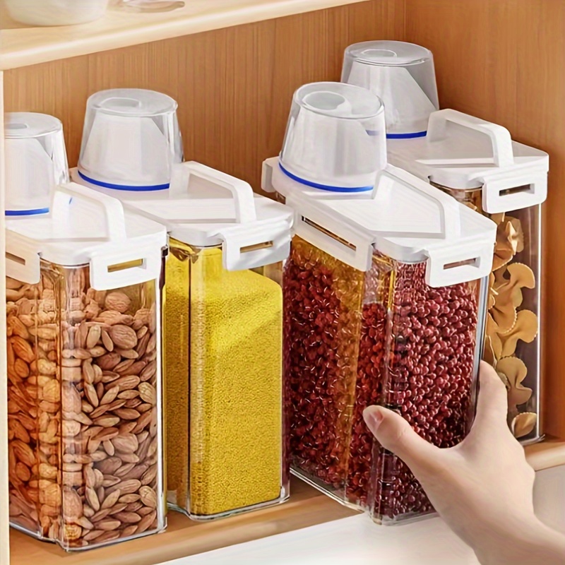 1pc 保存容器、家庭用防虫および防湿密閉保存タンク蓋付き、 - Food Storage Containers Glass のレビューと価格