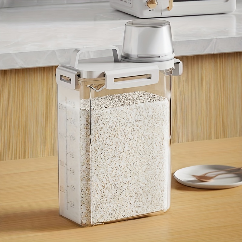 1pc 保存容器、家庭用防虫および防湿密閉保存タンク蓋付き、 - Food Storage Containers Glass のレビューと価格