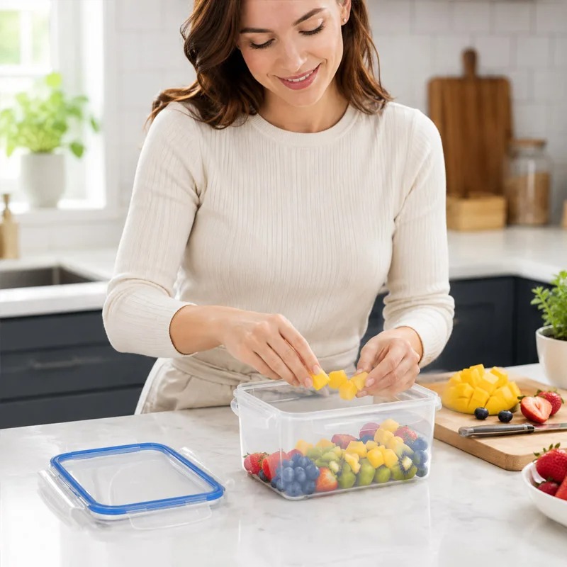 4サイズ冷蔵庫収納ボックス食品プラスチック製鮮度保持冷蔵庫プ - Food Storage For Refrigerator のレビューと価格