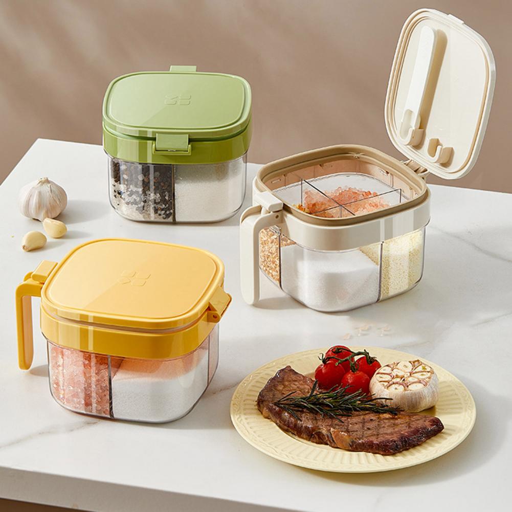 多層式スパイスオーガナイザー、スプーン付き透明蓋調味料容器、 - Food Storage Kitchen Cabinet のレビューと価格