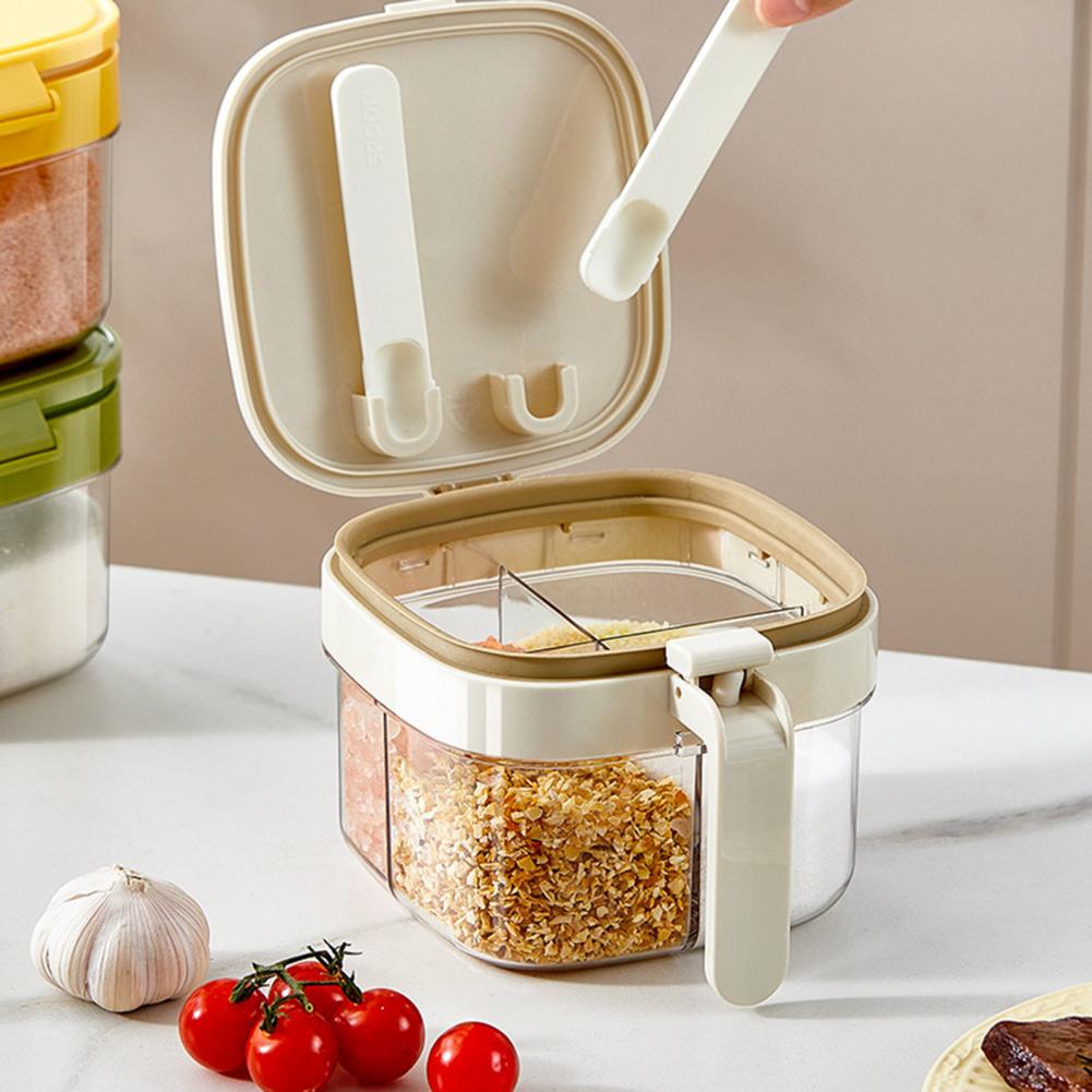 多層式スパイスオーガナイザー、スプーン付き透明蓋調味料容器、 - Food Storage Kitchen Cabinet のレビューと価格