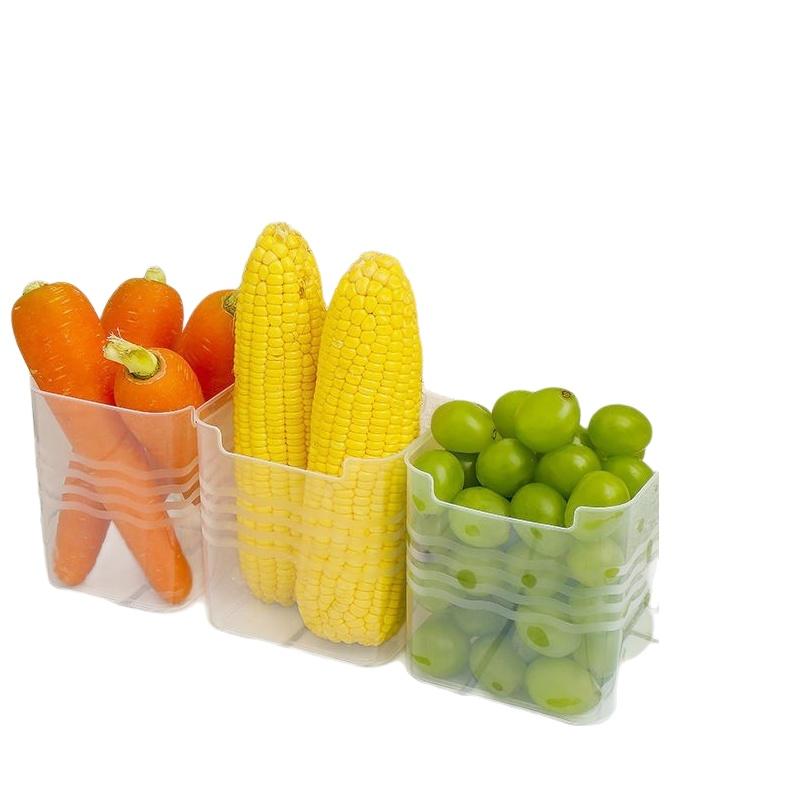 # 透明な冷蔵庫用食品整理ボックス 4個セット 積み重ね可能 - Food Storage For Refrigerator のレビューと価格