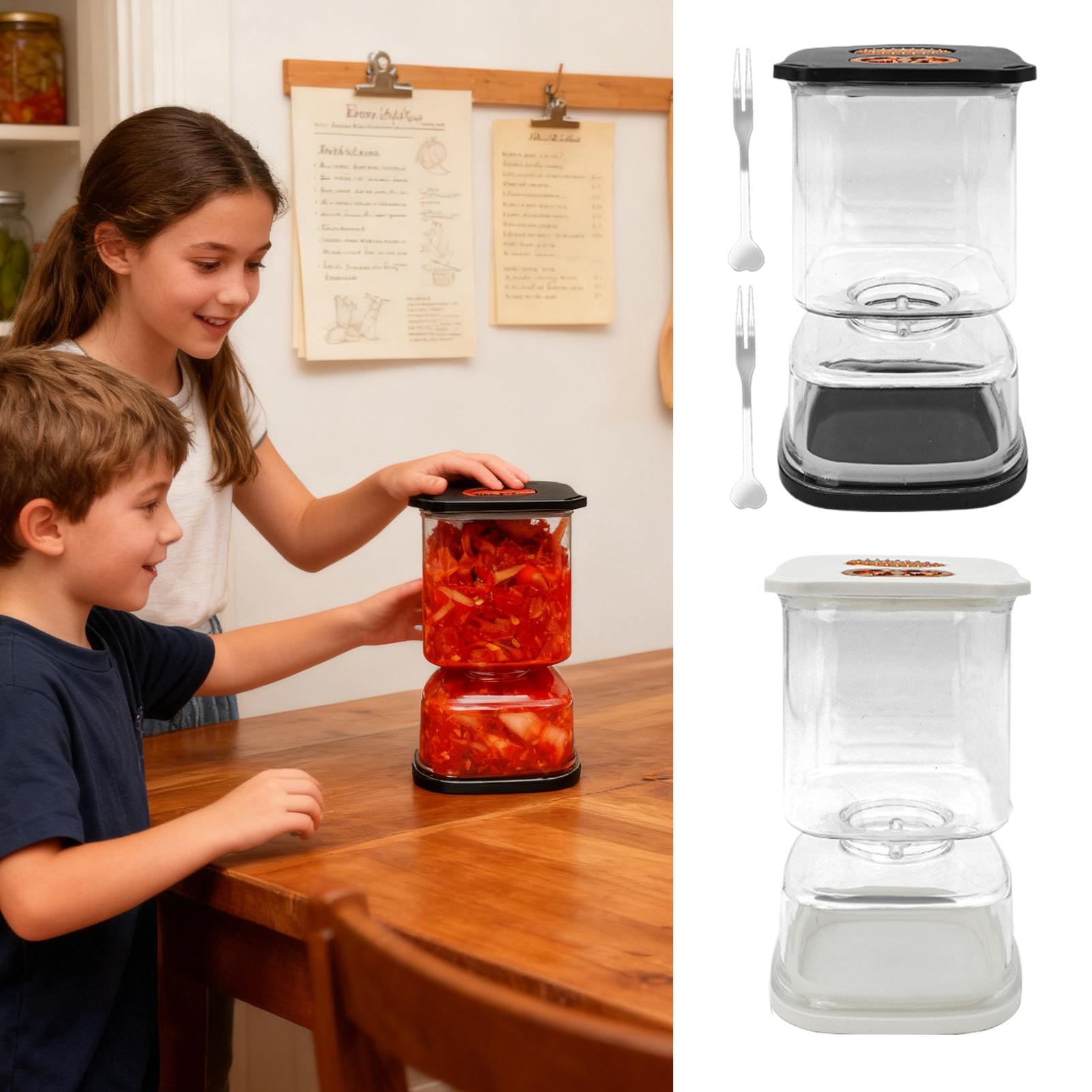 気密食品保存容器 防塵 クリア 蓋付き 気密ピクルスジャー  - Airtight Cereal Jar のレビューと価格
