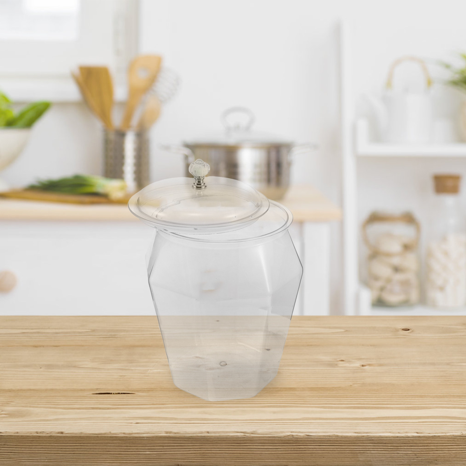 7L透明プラスチック製気密食品保存容器 密閉蓋付き パントリ - Airtight Cereal Jar のレビューと価格