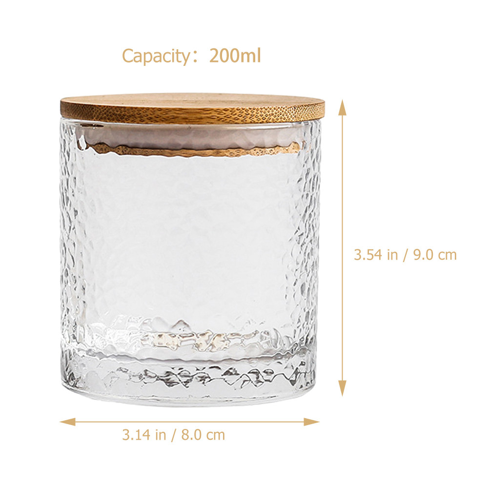 ガラス製気密保存瓶 竹製蓋付き キャンディボックス コーヒー - Food Storage Set Glass のレビューと価格