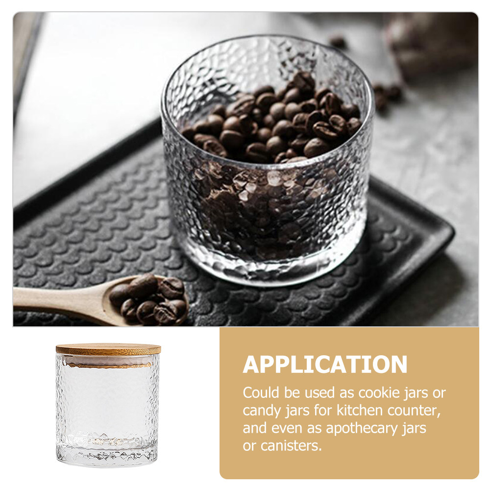 ガラス製気密保存瓶 竹製蓋付き キャンディボックス コーヒー - Food Storage Set Glass のレビューと価格