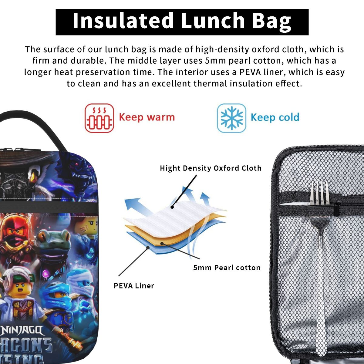 カスタム N-Ninjagos ヒーローチーム 再利用可能な - Food Storage Warmer のレビューと価格