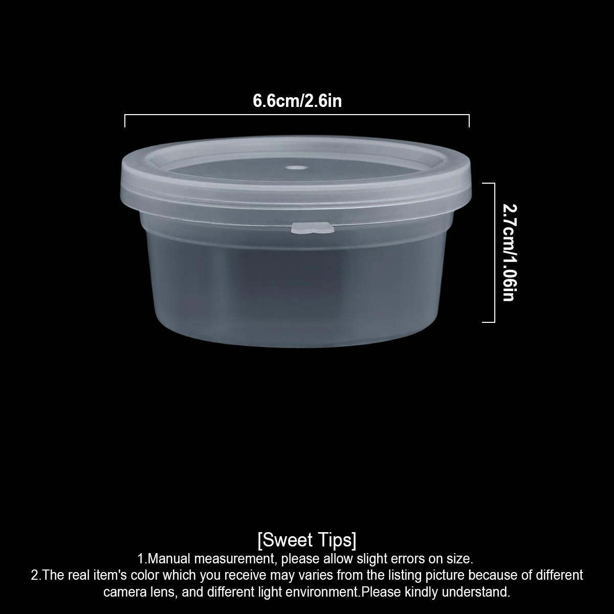 10/20/40個入り小型スライム容器（蓋付き）、調味料容器 - Food Storage Meals のレビューと価格