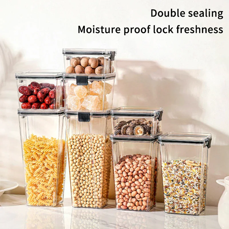 気密性のあるプラスチック製食品保存容器 透明なシリアル、キャ - Airtight Cereal Jar のレビューと価格